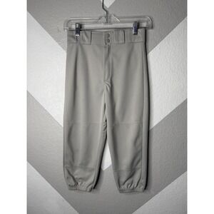 Rawlings Youth Medium YM Baseball Pants BTB1010R Light Gray Clean